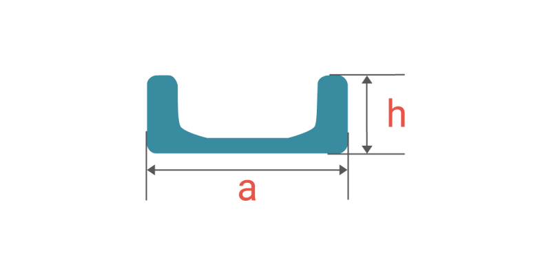 U Profil Hubschiene Standard 1